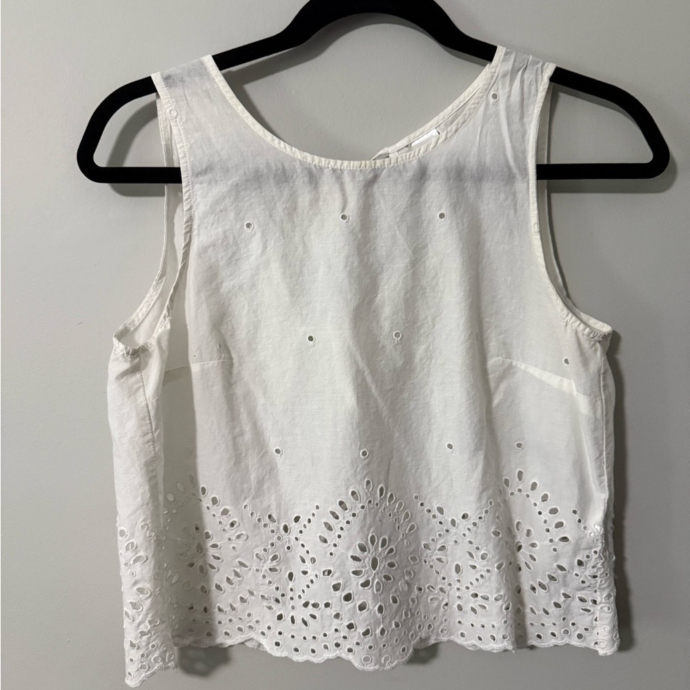 DIVIDED H&M White Tank Top